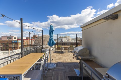 Rooftop deck at The Belvedere on Massachusetts Ave in Washington, DC 20005