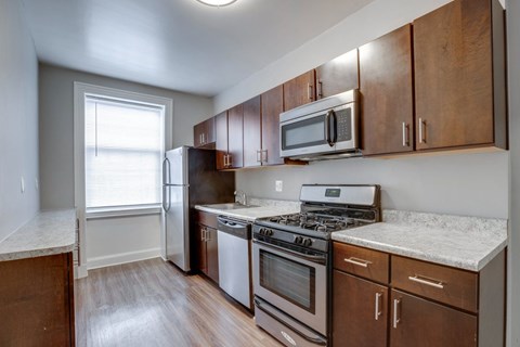 Renovated Kitchen at Cathedral Mansions