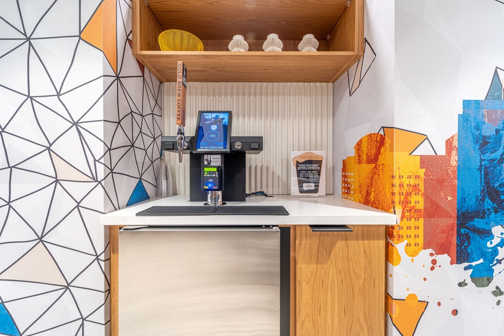 coffee station at 1500 Arlington, Virginia