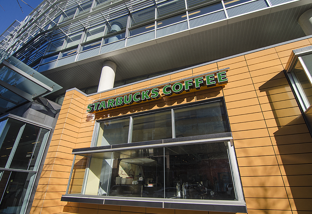 Cafes and shops at The Wharf