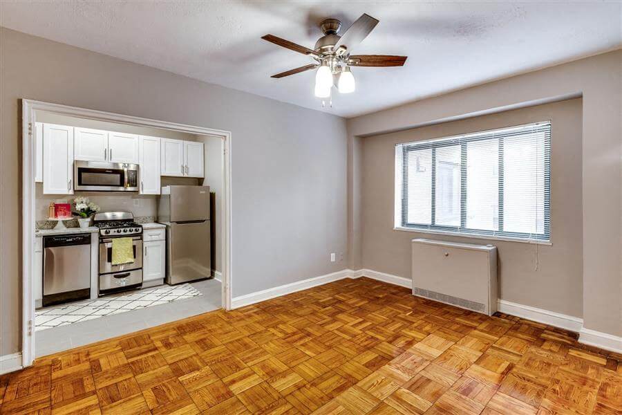 Renovated studio apartment at The York and Potomac Park, Washington, 20006