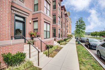 Outside entry for townhomes at 1600 Pennsylvania Ave SE Apartments, Washington, DC