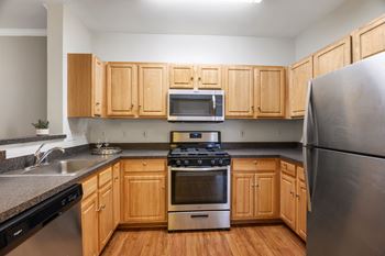 Fully Equipped Kitchen at The Residences at King Farm, Rockville, Maryland