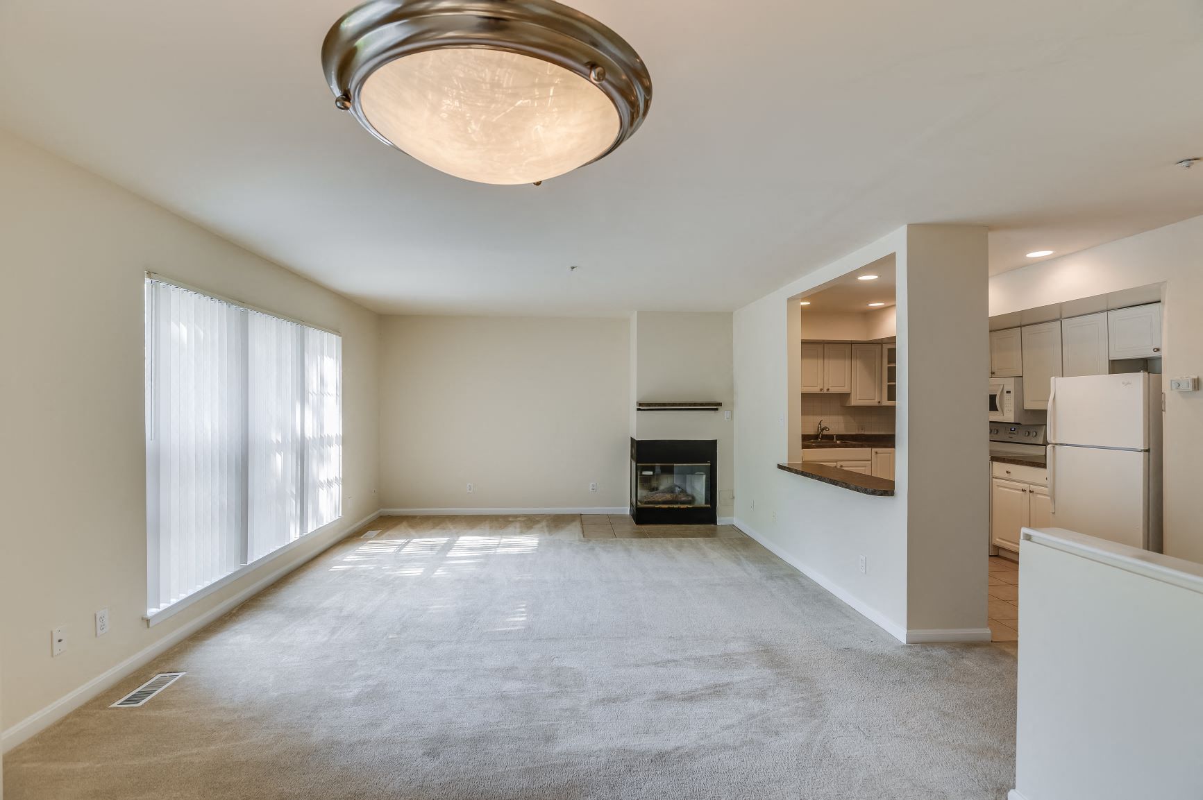 Two-bedroom townhome living area  at Lenox Park, Maryland