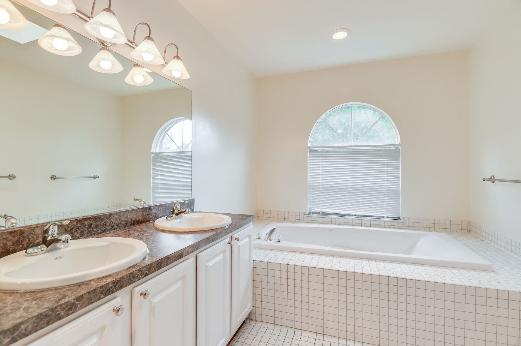 Townhome master bathroom  at Lenox Park, Maryland, 20910