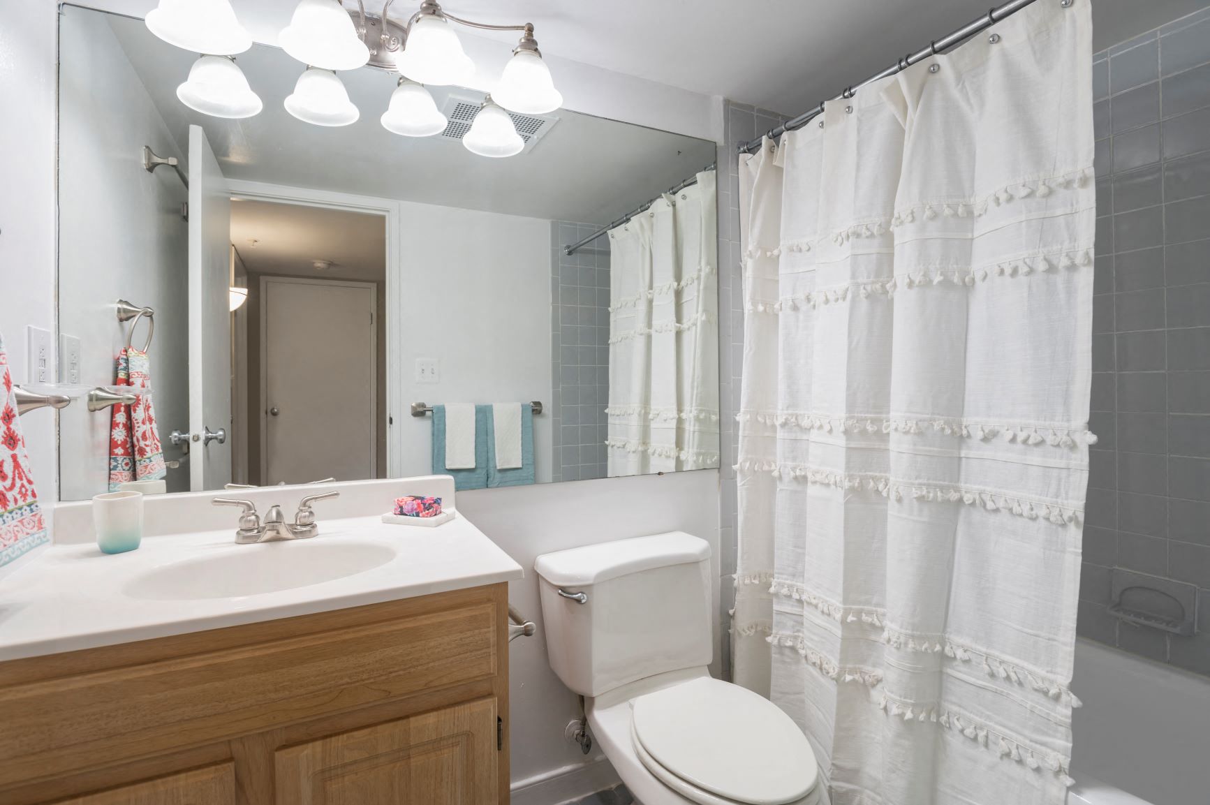 Apartment bathroom at 1633 Q, Washington, 20009