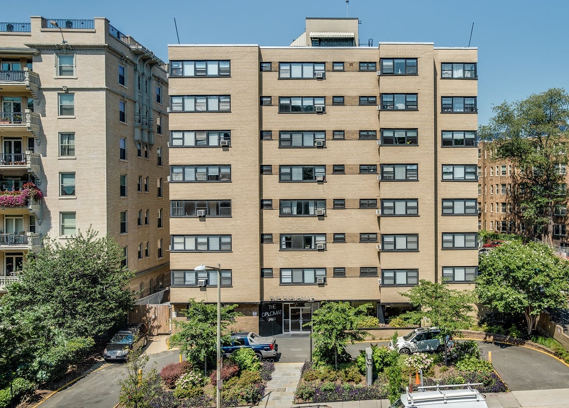 Building exterior at Diplomat, Washington, 20009