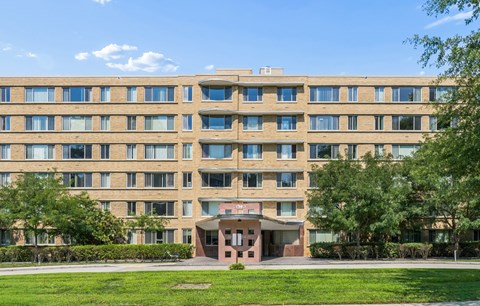 Idaho Terrace apartments exterior facade in Cathedral Heights Washington DC