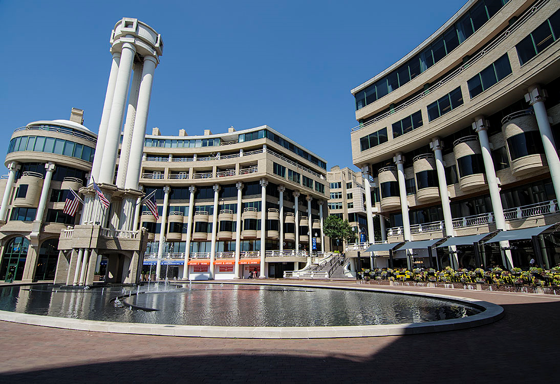 Georgetown waterfront with restaurants and shopping  at Kew Gardens, Washington, Washington