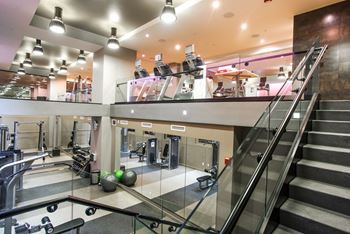 Fitness center at The Leo