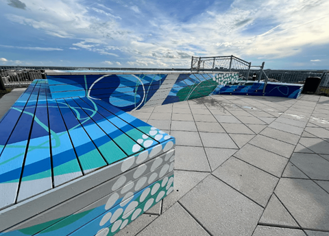 Rooftop pool at Lex & Leo at the Southwest Waterfront, DC