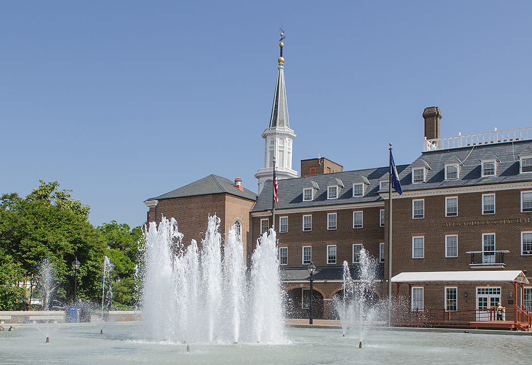 Alexandria City Hall in Old Town Alexandria, Virginia