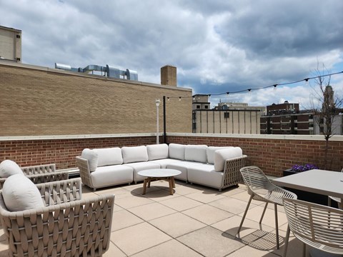 Rooftop deck with grills at The Palisades at Logan Circle, 1464 Rhode Island Avenue, NW, Washington, DC 20005