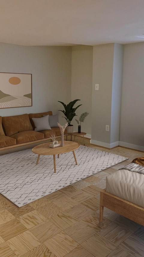 Studio living room at The Paramount at Georgia Ave-Petworth,  20011