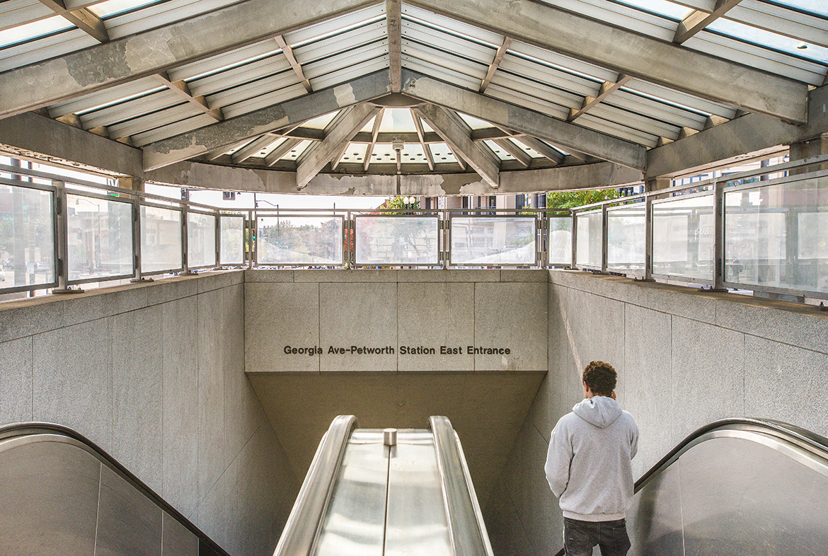 Nearby Petworth metro station at Paramount, Washington, DC