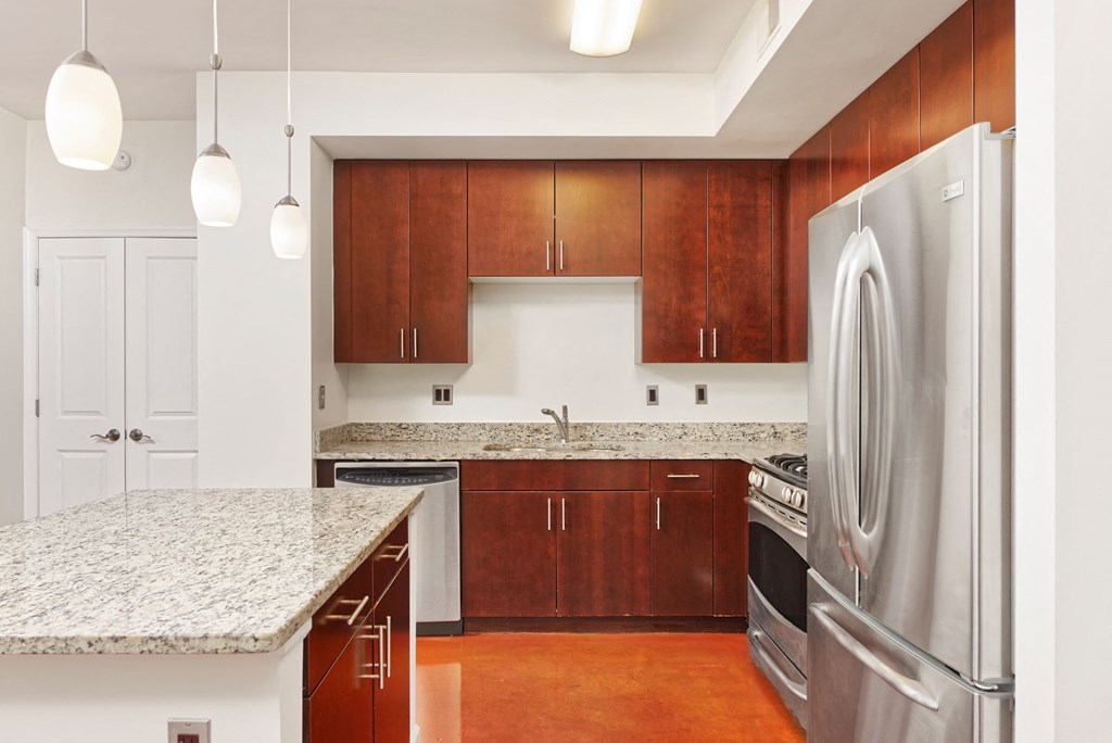 One-bedroom kitchen at Park Place at Petworth, Washington
