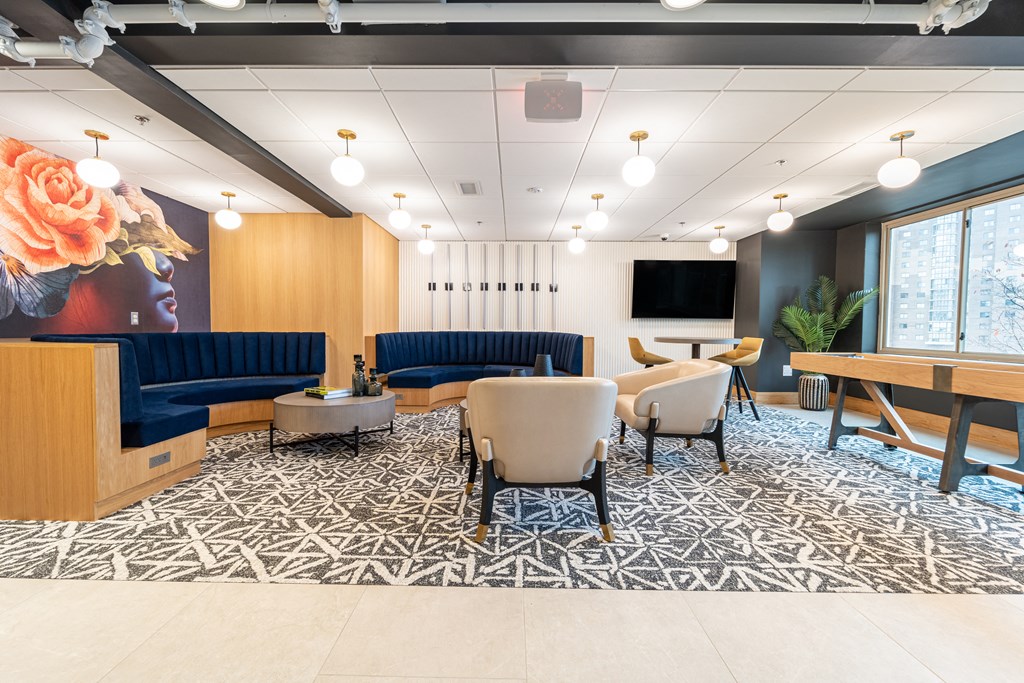 Resident lounge  at 1500 Arlington, Virginia, 22209