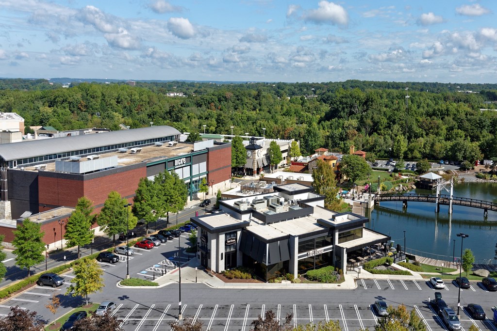 Rooftop deck with grills view at Residences at Rio, Gaithersburg