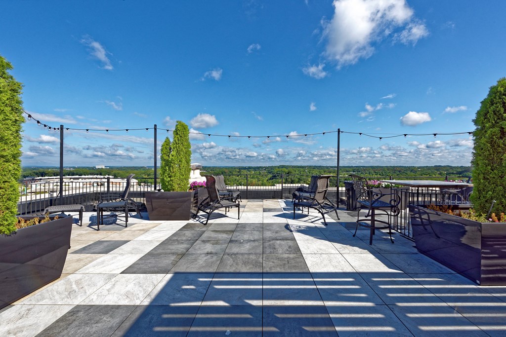 Rooftop deck with grills at Residences at Rio, Maryland, 20878
