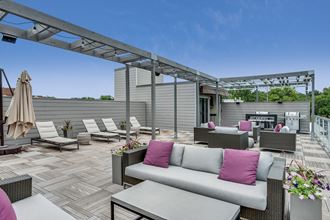 Rooftop deck with grills at 2255 Wisconsin, Washington, 20007 - Photo Gallery 2