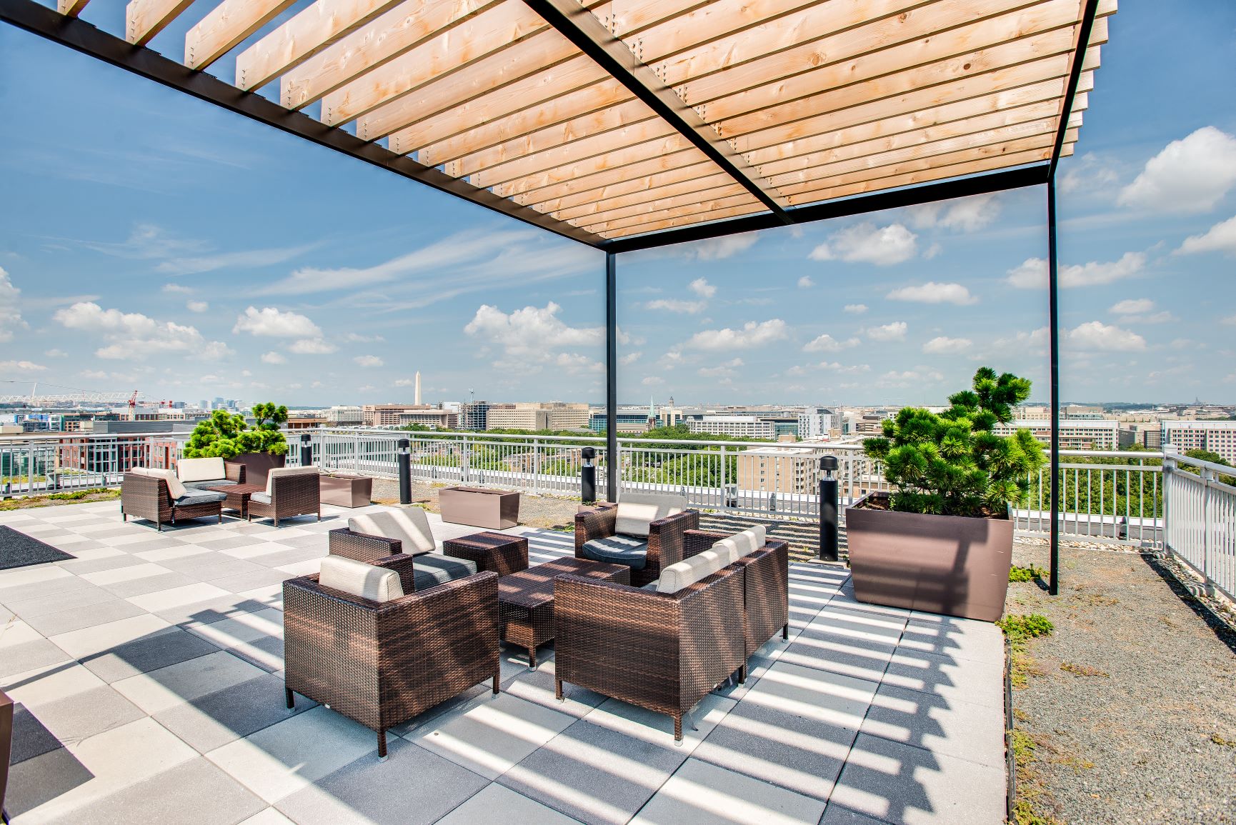 Rooftop deck at The Lex