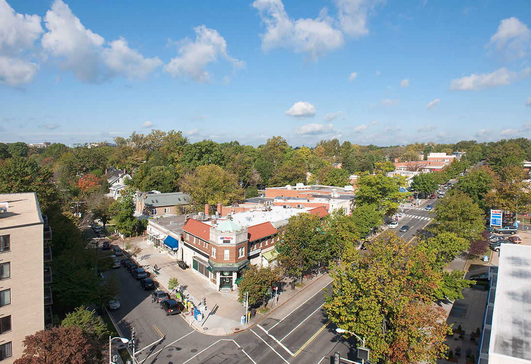 Rooftop view at Livingston, Washington, Washington