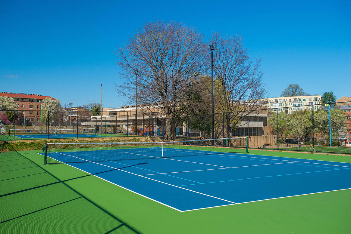 Nearby tennis courts at The Melwood, Washington, DC, 20009