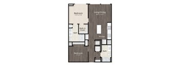 Jr. Two Bedroom at Valo Apartments