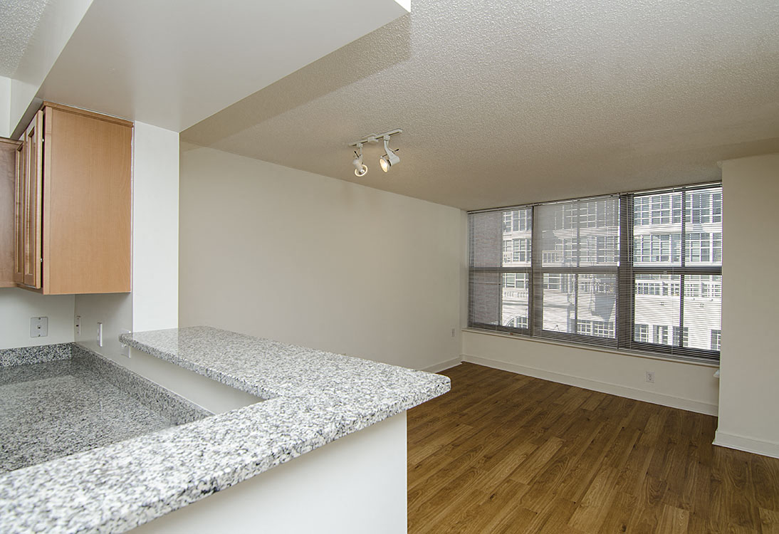 One-bedroom dining at West End Residences, Washington, 20037
