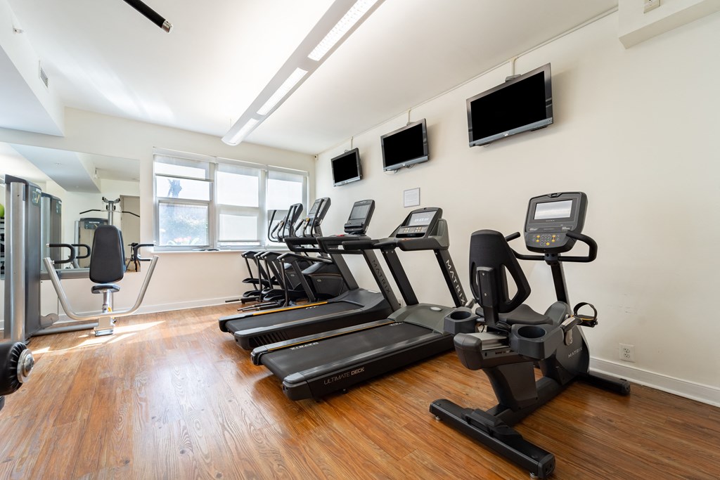 Fitness center at West End Residences, Washington, DC, 20037