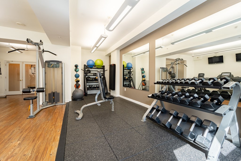 Modern Fitness Center at West End Residences, Washington, 20037