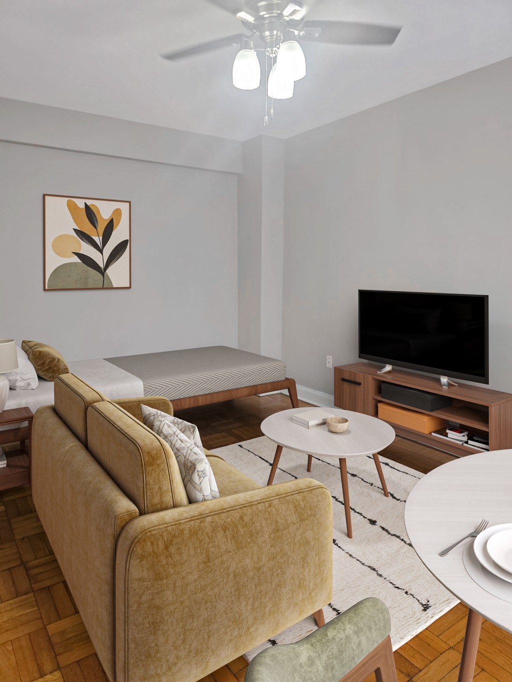 Studio main living area at The York , Foggy Bottom, Washington, DC 20006