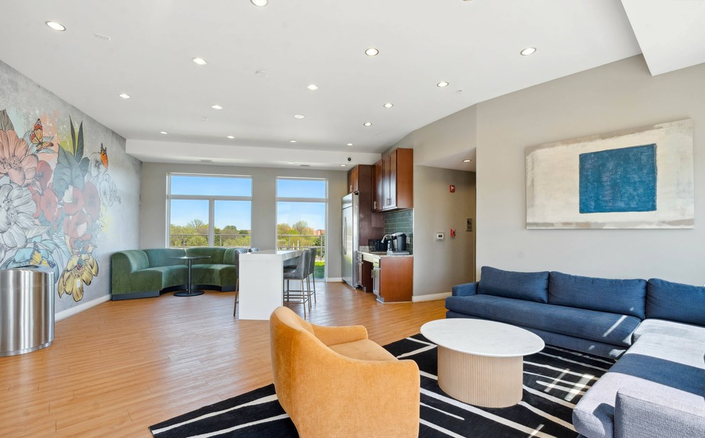 Resident lounge at 1600 Pennsylvania Avenue SE, Washington