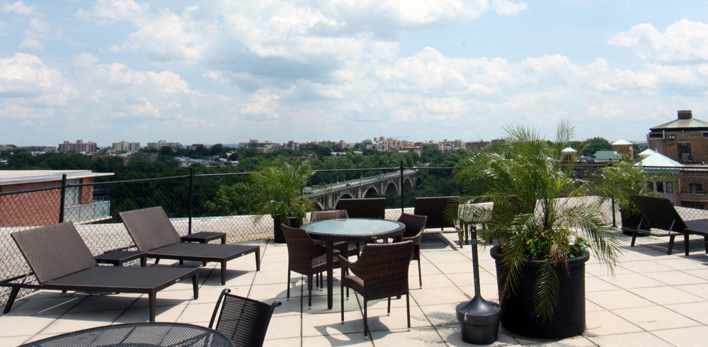Roof Deck With Relaxing Areaat Calvert House Apartments, Washington, DC