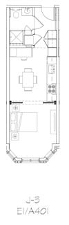 J-3 Floor Plan J-3 Floor Plan at The Rushmore, Washington, 20003