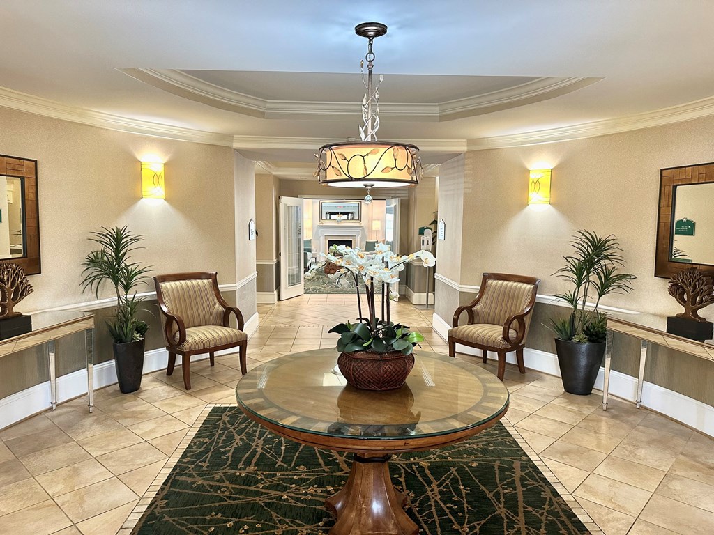 Lobby at Evergreens at Smith Run, Fredericksburg, Virginia