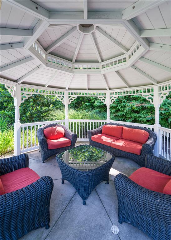 Gazebo With Seating at Evergreens at Columbia Town Center, Columbia, MD 21044