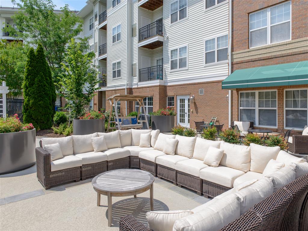 Furnished Patio For Your Enjoyment  at Evergreens at Smith Run, Virginia, 22401