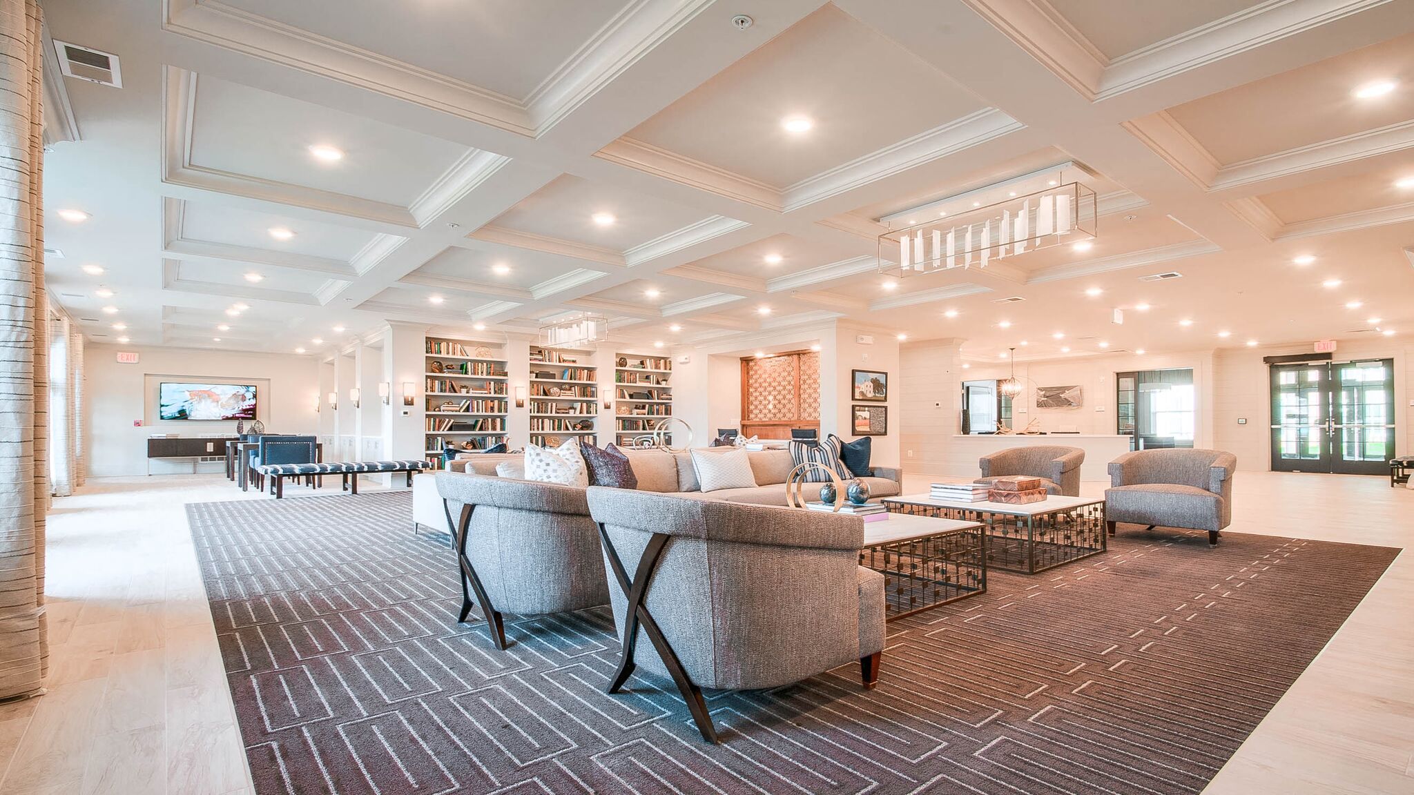 Contemporary Lobby Area at Village Center Apartments At Wormans Mill*, Maryland