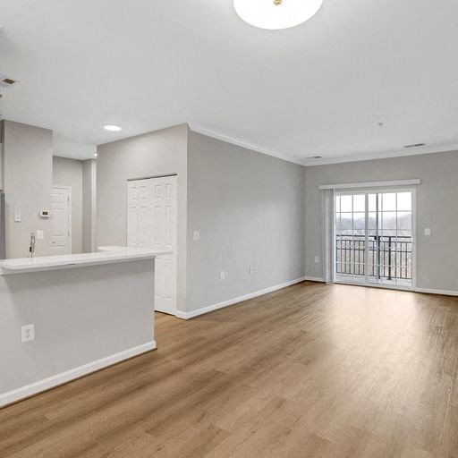 Kitchen And Living Area at Evergreens at Smith Run, Fredericksburg, Virginia
