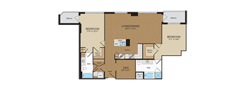 Floorplan at Harrison at Reston Town Center, Reston, VA, 20190