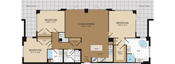 Floorplan at Harrison at Reston Town Center, Reston, VA