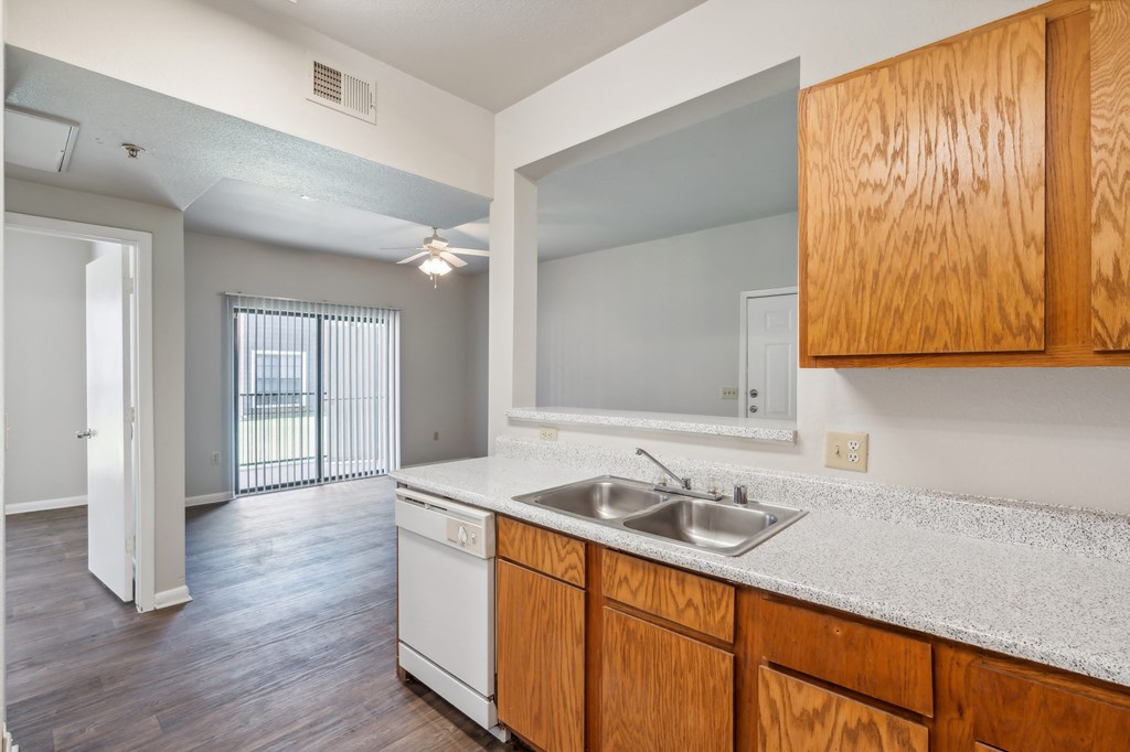 the preserve at ballantyne commons apartment kitchen and living room