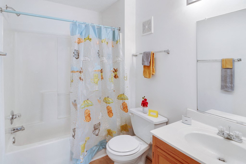 a bathroom with a shower and a toilet and a sink