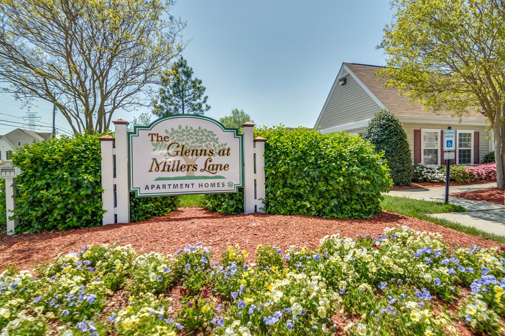 the sign at the villas at millicent lane