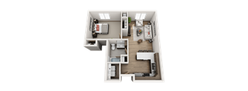1 Bedroom Floor Plan at Lake Ridge, Minnesota