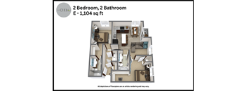 an arrangement of bedrooms in an apartment including a gym and a bathroom