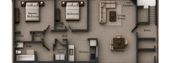 2 bed 2 bath at The Morgan Apartments, Utah, 84041