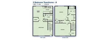 Two Bedroom/One and a Half Bathroom