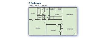 Two Bedroom/One Bathroom